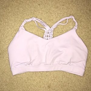 Light Purple Braided Back Sports Bra!